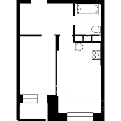 Продажа 1-комнатной квартиры 41,7 м², 6/9 этаж