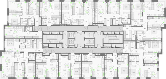 Продажа 3-комнатной квартиры 109,8 м², 8/57 этаж