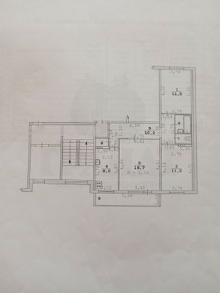 Продажа 3-комнатной квартиры 62,9 м², 9/9 этаж