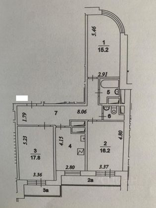 Продажа 3-комнатной квартиры 81 м², 7/24 этаж