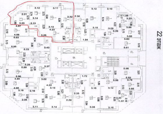 Продажа 3-комнатной квартиры 73,8 м², 22/22 этаж