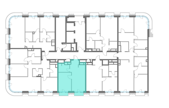 Продажа 1-комнатной квартиры 64,3 м², 9/14 этаж