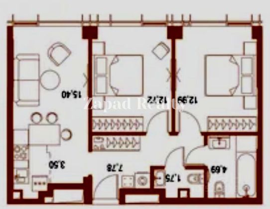 Продажа 2-комнатной квартиры 58 м², 14/43 этаж