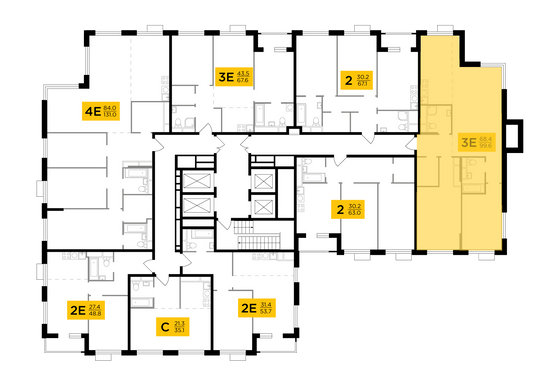 Продажа 3-комнатной квартиры 99,6 м², 27/27 этаж