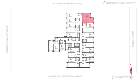 37 м², 1-комн. квартира, 9/11 этаж