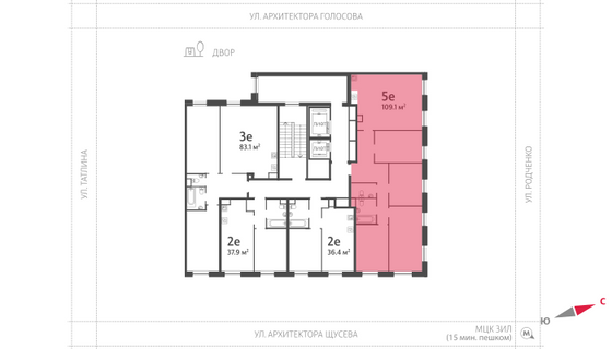 Продажа 4-комнатной квартиры 109,1 м², 6/16 этаж