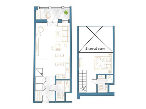 61,3 м², 2-комн. квартира, 5/5 этаж