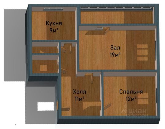 Продажа 2-комнатной квартиры 56 м², 6/14 этаж