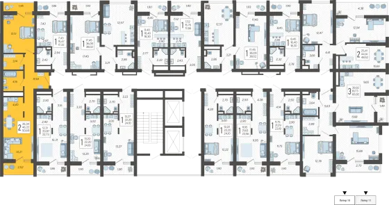 Продажа 2-комнатной квартиры 50,7 м², 12/19 этаж