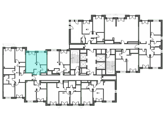 Продажа 1-комнатной квартиры 38,3 м², 25/28 этаж