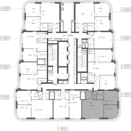 Продажа 2-комнатной квартиры 55,2 м², 51/53 этаж