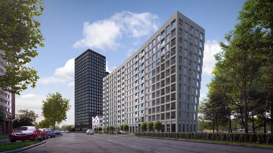 Продажа 1-комнатной квартиры 45,2 м², 15/25 этаж