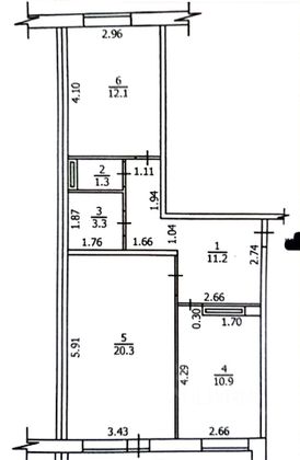 Продажа 2-комнатной квартиры 62 м², 5/18 этаж