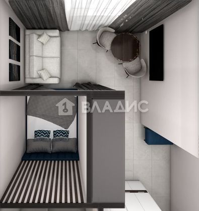 Продажа 1-комнатной квартиры 19 м², 1/25 этаж