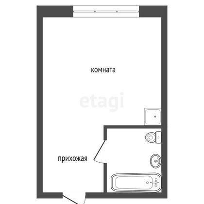 Продажа 1-комнатной квартиры 12 м², 9/9 этаж