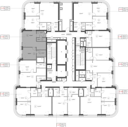 Продажа 1-комнатной квартиры 40,4 м², 44/53 этаж