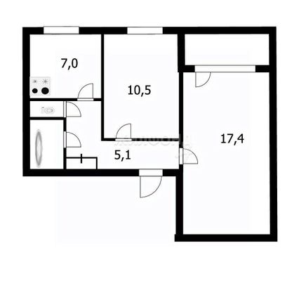 Продажа 2-комнатной квартиры 44 м², 3/9 этаж