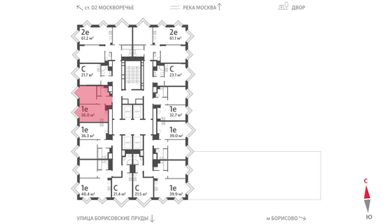 Продажа 1-комнатной квартиры 36 м², 25/30 этаж