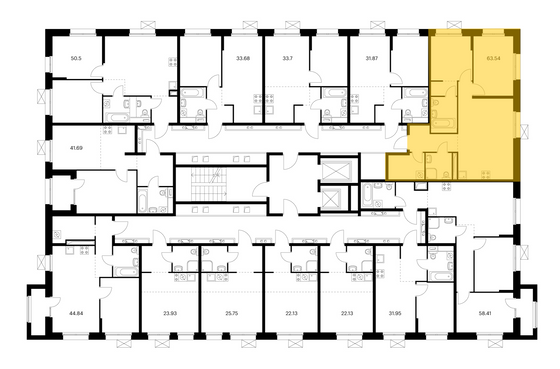 Продажа 2-комнатной квартиры 63,5 м², 6/10 этаж