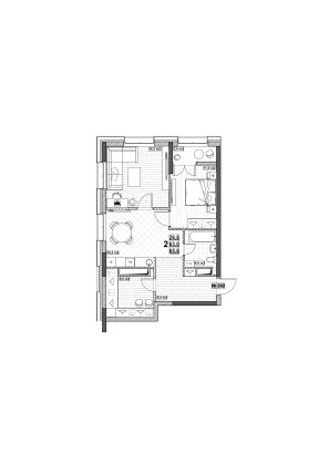 Продажа 2-комнатной квартиры 65,6 м², 13/24 этаж