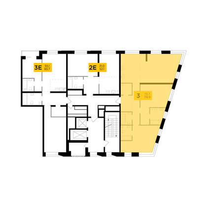 Продажа 3-комнатной квартиры 119,9 м², 10/13 этаж