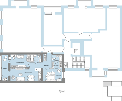 Продажа 3-комнатной квартиры 70 м², 6/6 этаж