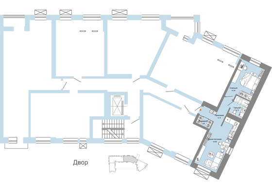 Продажа 2-комнатной квартиры 45 м², 3/7 этаж