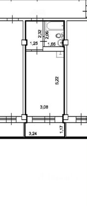 Продажа квартиры-студии 24 м², 16/17 этаж