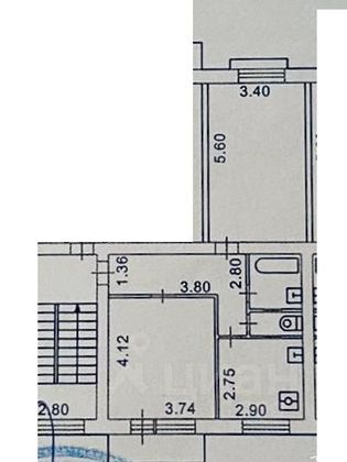 Продажа 2-комнатной квартиры 54 м², 4/5 этаж