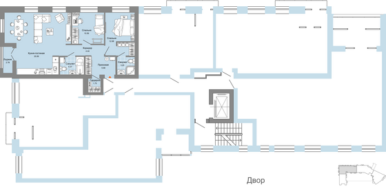 Продажа 3-комнатной квартиры 81 м², 6/7 этаж