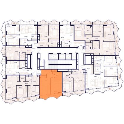 Продажа 1-комнатной квартиры 48,1 м², 8/23 этаж