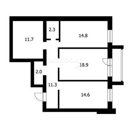 Продажа 2-комнатной квартиры 75,5 м², 3/10 этаж