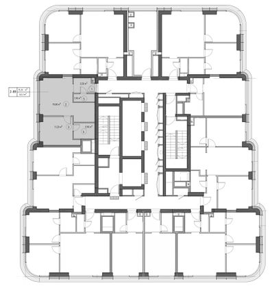 Продажа 1-комнатной квартиры 40,3 м², 10/53 этаж