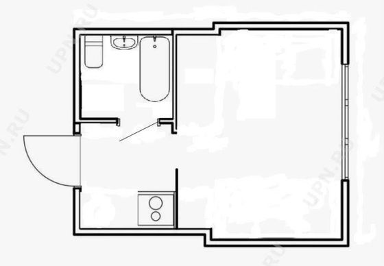 Продажа 1-комнатной квартиры 16 м², 1/3 этаж