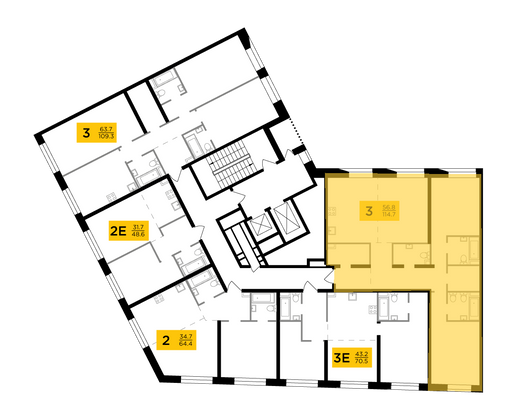 Продажа 3-комнатной квартиры 114,7 м², 5/16 этаж