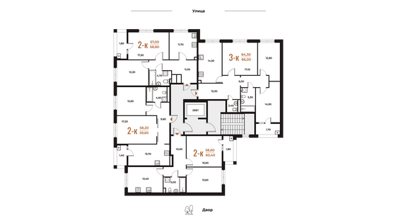 Продажа 3-комнатной квартиры 86 м², 2 этаж