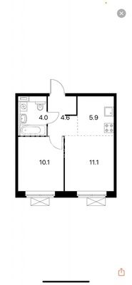Продажа 2-комнатной квартиры 35,7 м², 20/25 этаж