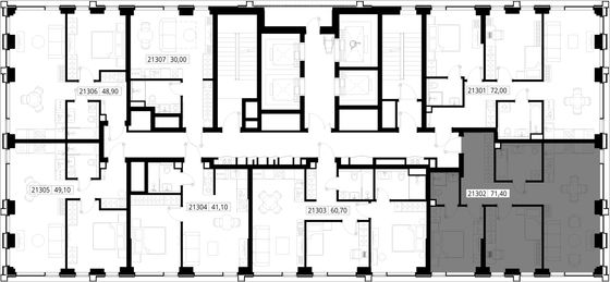 Продажа 2-комнатной квартиры 71,4 м², 13/36 этаж