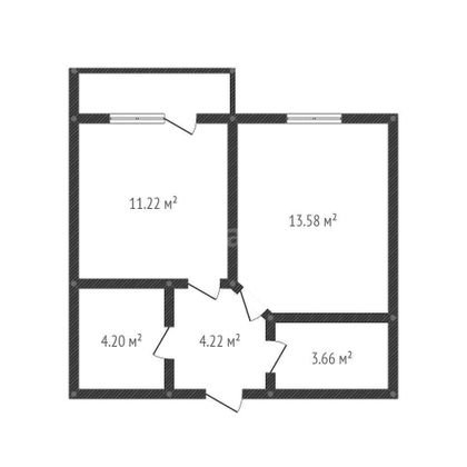 Продажа 1-комнатной квартиры 36,7 м², 22/23 этаж
