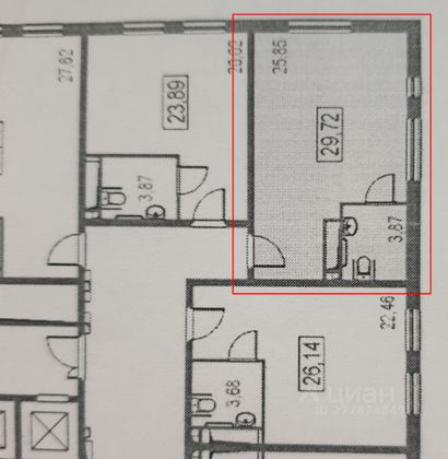 Продажа квартиры-студии 29,7 м², 7/16 этаж