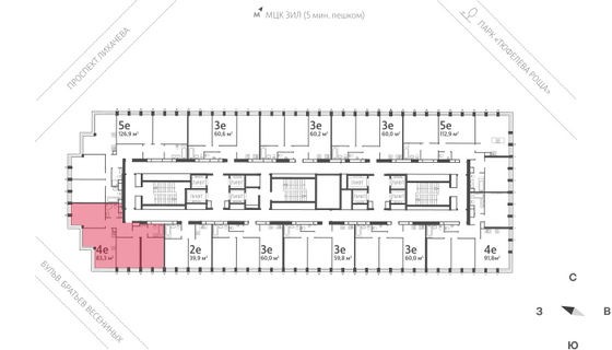 Продажа 3-комнатной квартиры 85,3 м², 24/40 этаж