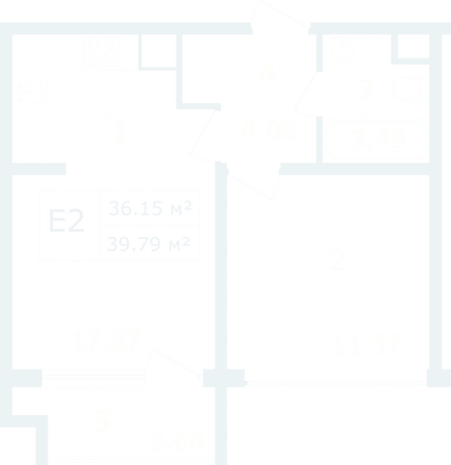 Продажа 1-комнатной квартиры 39,8 м², 7/12 этаж