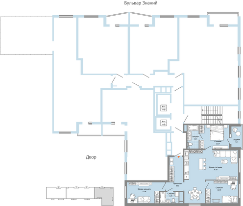 Продажа 4-комнатной квартиры 93 м², 10/12 этаж