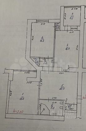 Продажа 2-комнатной квартиры 87 м², 9/9 этаж