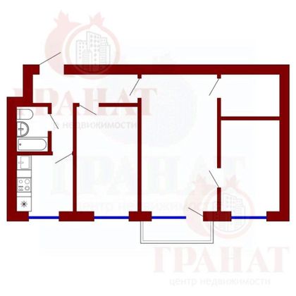 Продажа 3-комнатной квартиры 54,2 м², 4/5 этаж