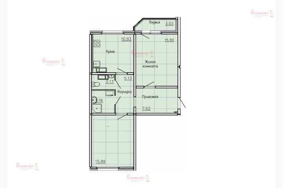 Продажа 2-комнатной квартиры 61 м², 11/26 этаж