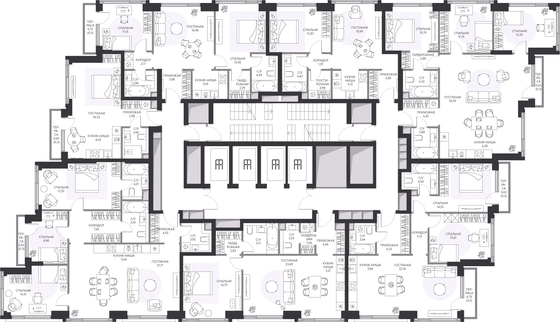 Продажа 3-комнатной квартиры 93,3 м², 35/41 этаж