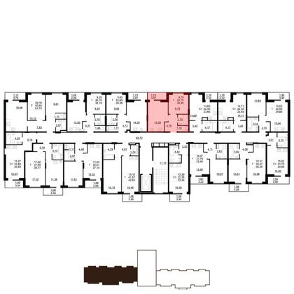 Продажа 1-комнатной квартиры 34,5 м², 2/11 этаж