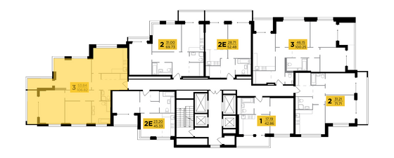 Продажа 3-комнатной квартиры 106,8 м², 8/29 этаж