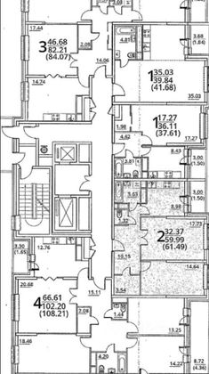 Продажа 2-комнатной квартиры 59,6 м², 3/18 этаж